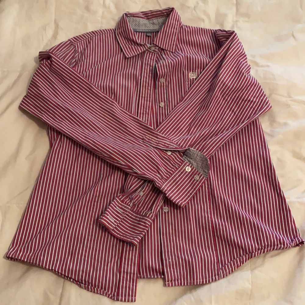 Cinch long sleeve button up